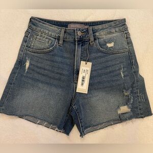 Just USA Distressed Blue Jean Shorts